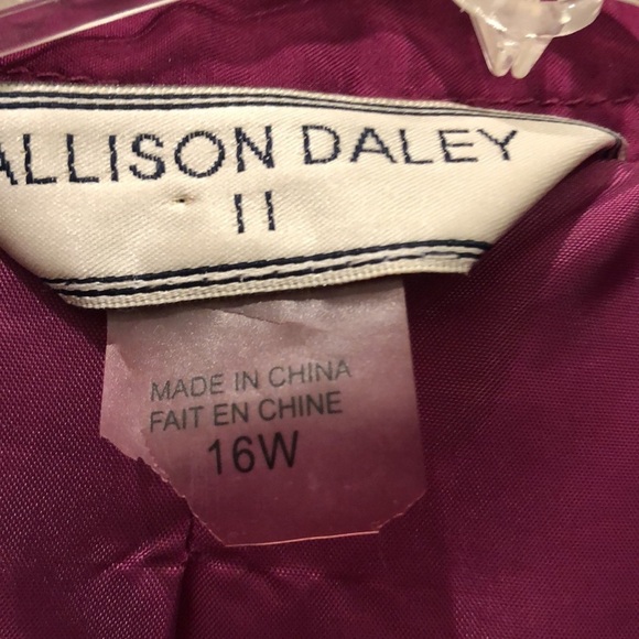ALLISON DALEY II QUILTED JACKET EUC sz 16W - Picture 7 of 8
